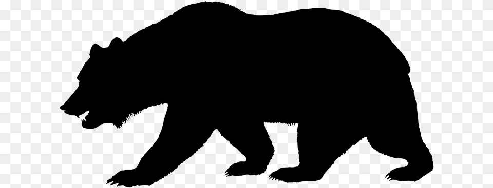 Grizzly Silhouette Clip Art California Bear, Animal, Mammal, Wildlife, Canine Free Png Download