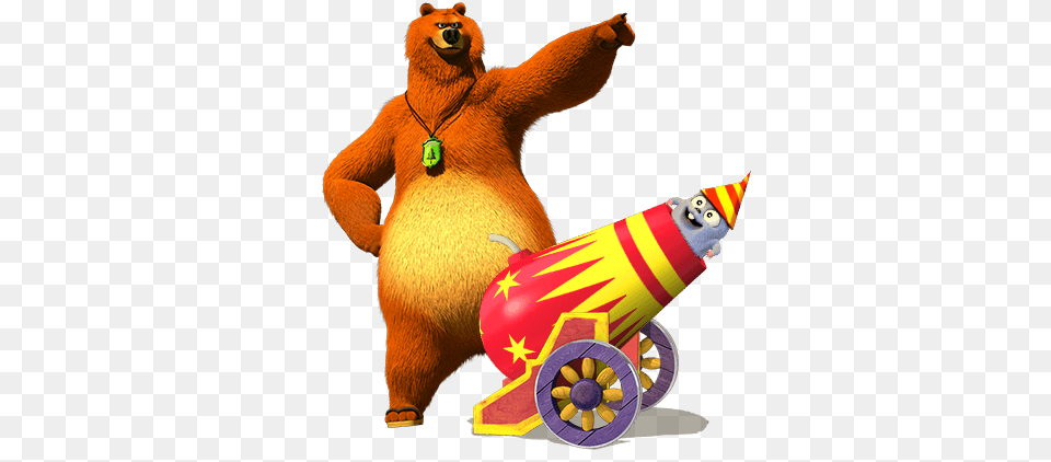 Grizzy Circus Act, Animal, Bear, Clothing, Hat Free Png
