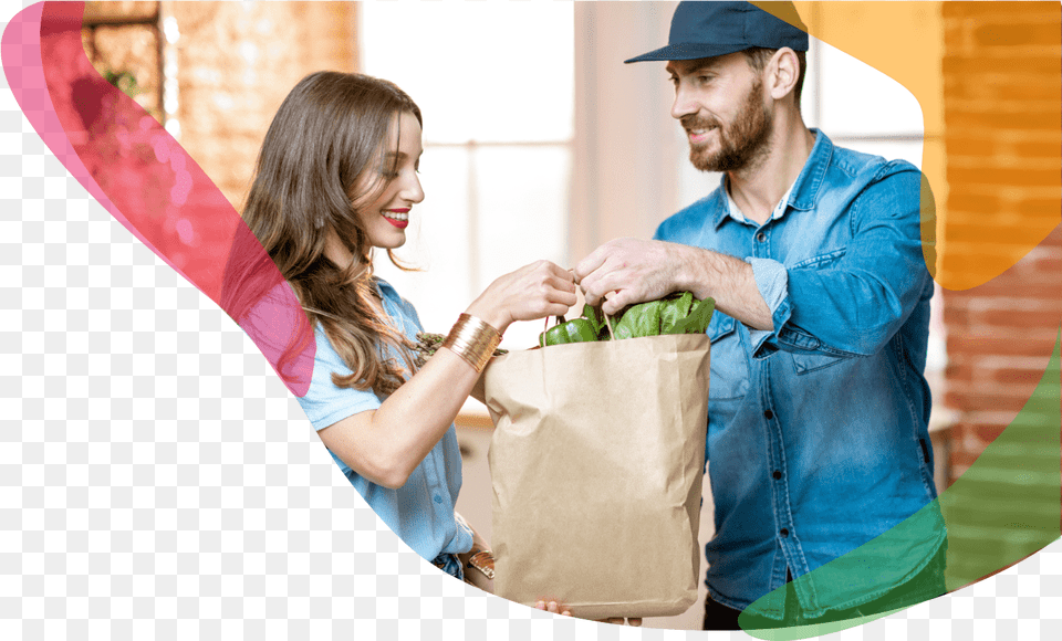 Groceries Vertical Delivery, Adult, Person, Box, Man Png