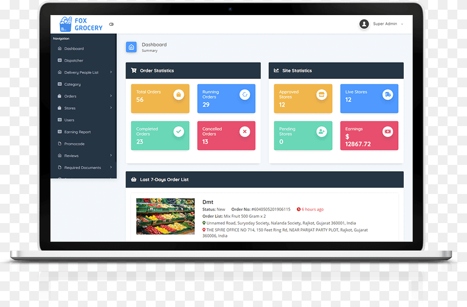 Grocery Admin Delivery User Admin Dashboard, File, Computer, Electronics, Webpage Png Image