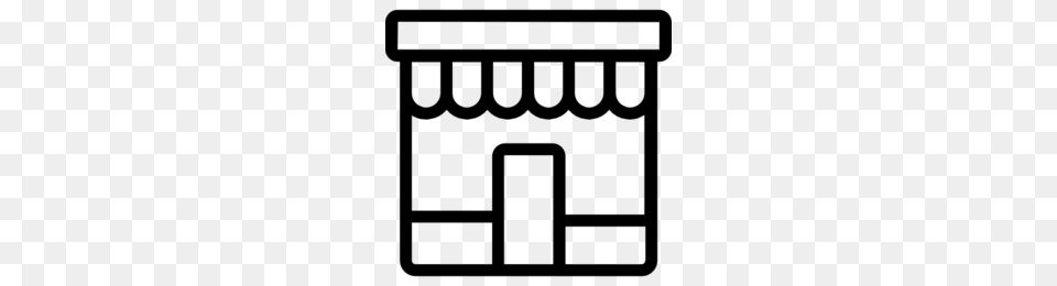 Grocery Clipart, Gray Png