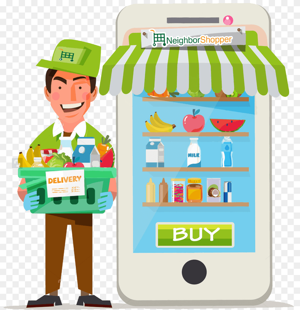 Grocery Delivery App Development, Kiosk, Baby, Person, Face Png Image