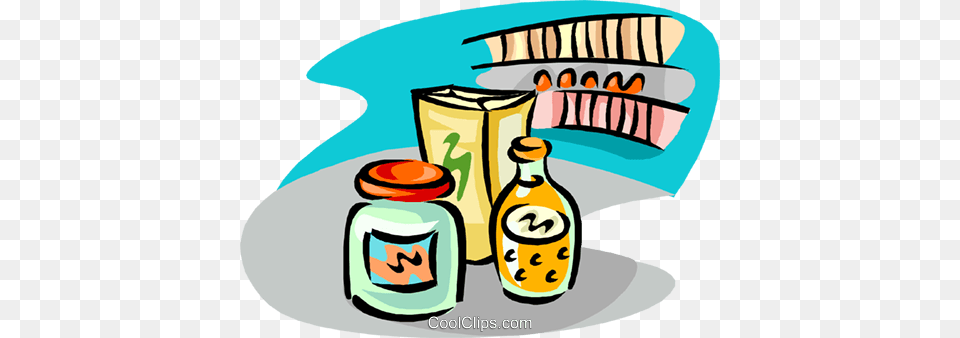 Grocery Items Royalty Free Vector Clip Art Illustration, Jar, Person, Face, Head Png Image