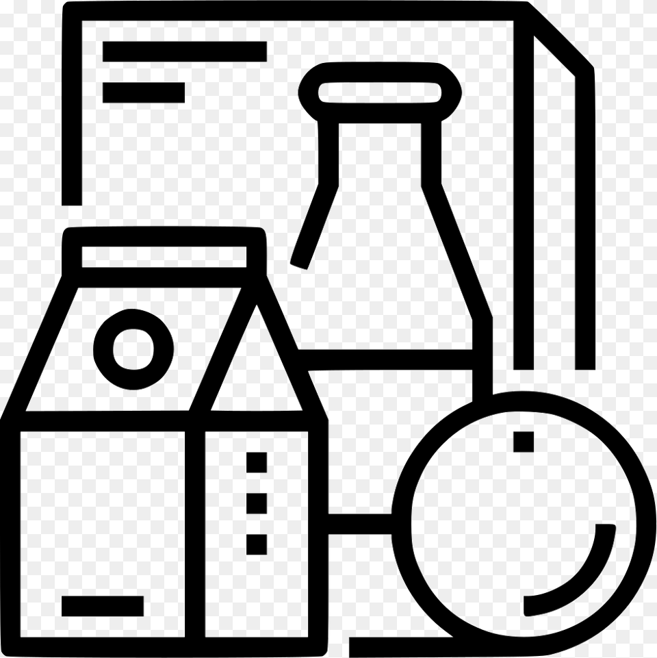 Grocery Products Icon Download, Bulldozer, Machine, Stencil, Dairy Free Transparent Png