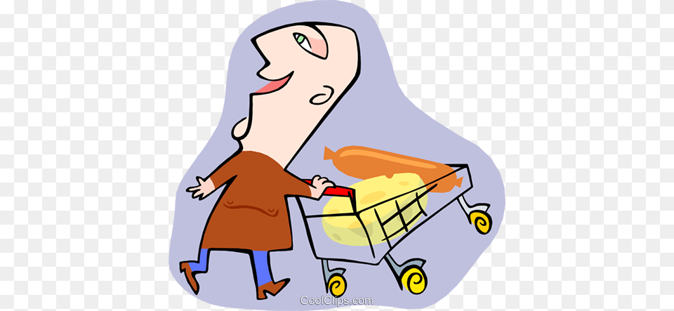 Grocery Shopper Royalty Vector Clip Art Illustration, Baby, Person, Face, Head Png Image