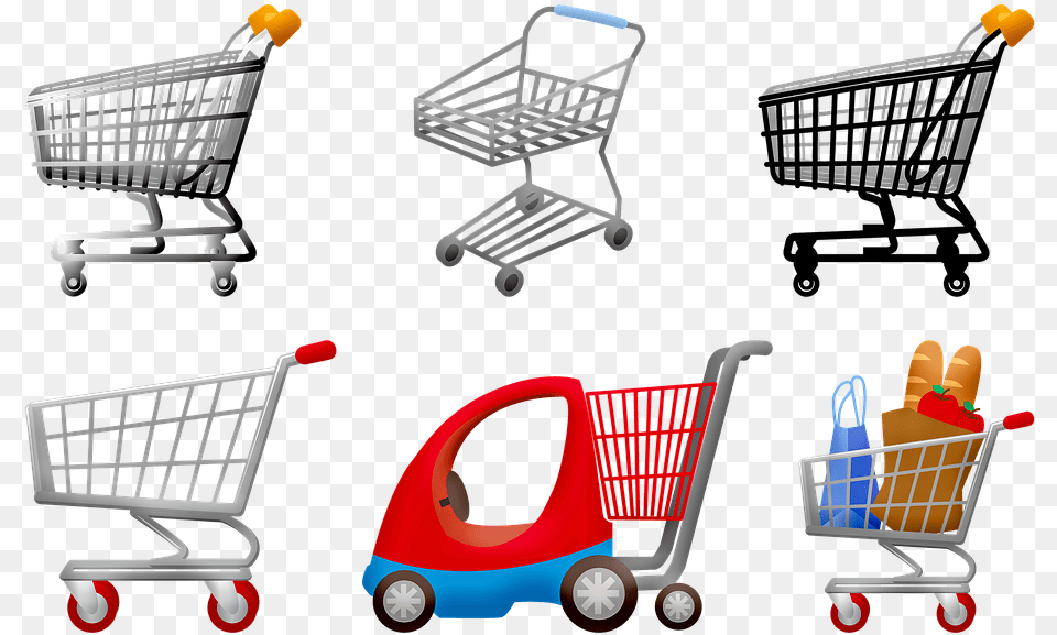 Grocery Shopping Grocery Cart Supermarket Shopping, Shopping Cart, Bulldozer, Machine Png