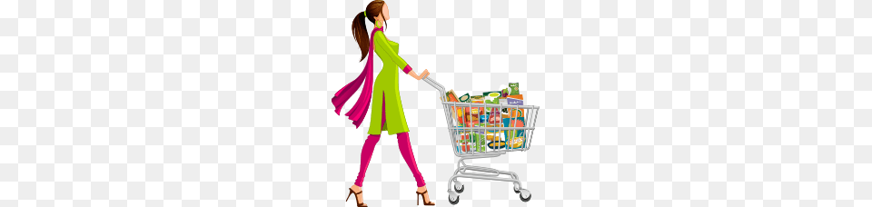 Grocery Shopping Image, Person, Adult, Female, Woman Free Png