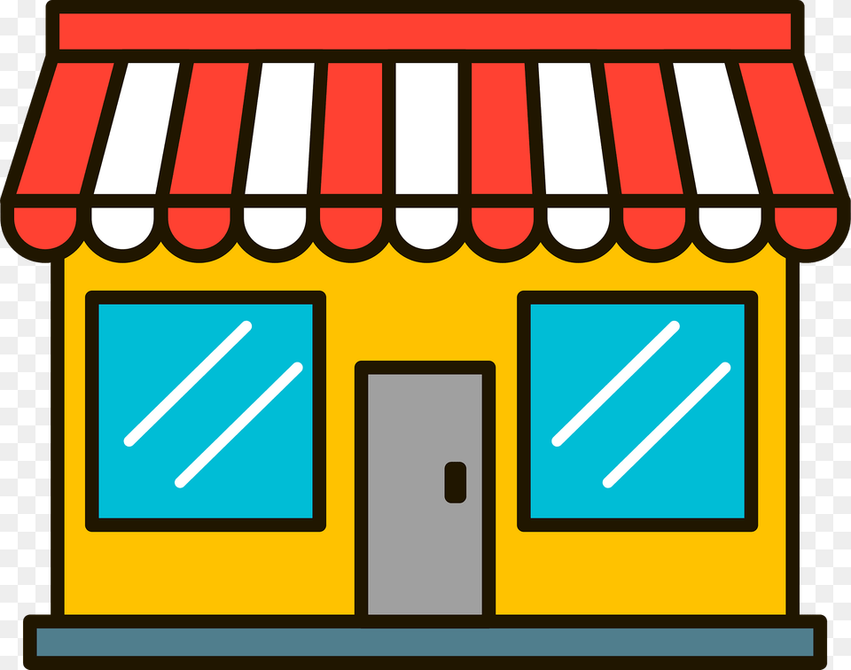 Grocery Store Clipart, Awning, Canopy, Gas Pump, Machine Png Image