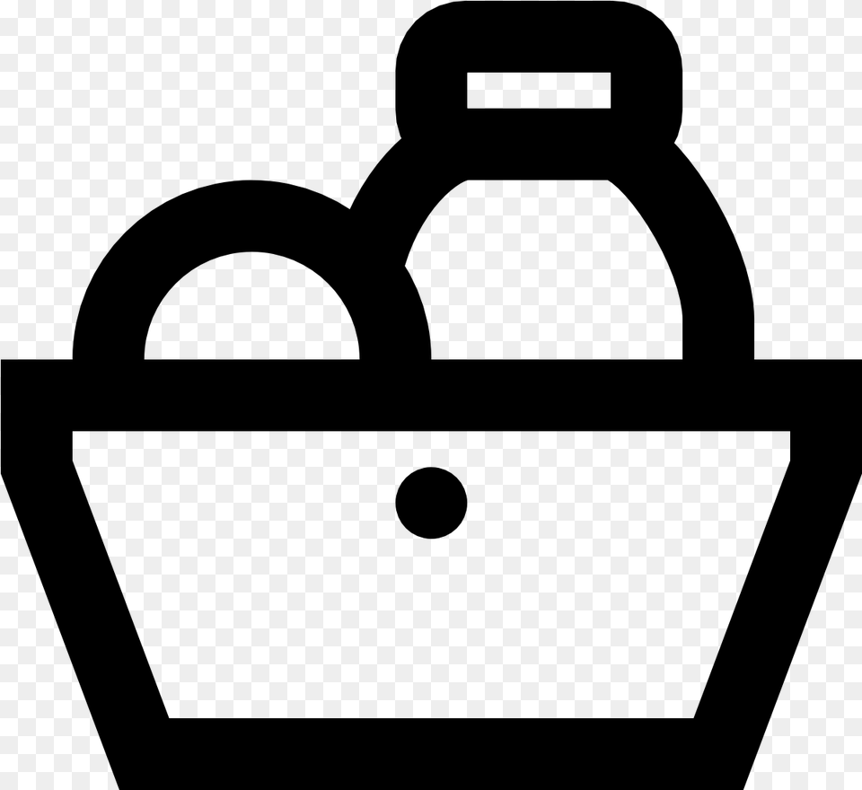 Grocery Store Icon, Gray Free Transparent Png