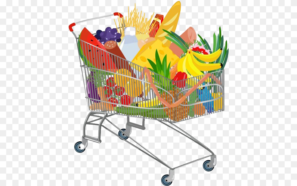 Grocery Transparent Background Grocery Clipart, Shopping Cart Free Png Download