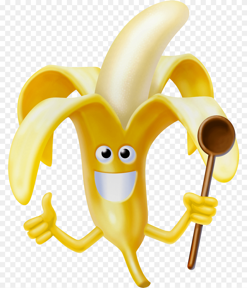 Groente En Fruit Fun Dessin De Banane Rigolote, Banana, Food, Plant, Produce Png