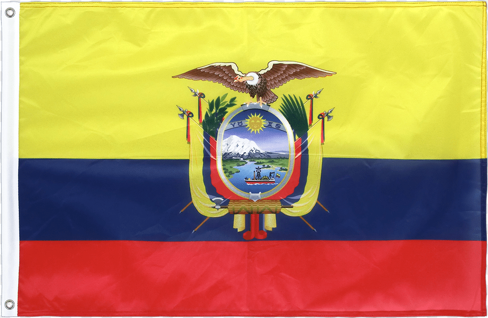 Grommet Flag Pro Ft Ecuador Grommet Flag Pro 2x3 Ft, Emblem, Symbol, Animal, Bird Free Png Download