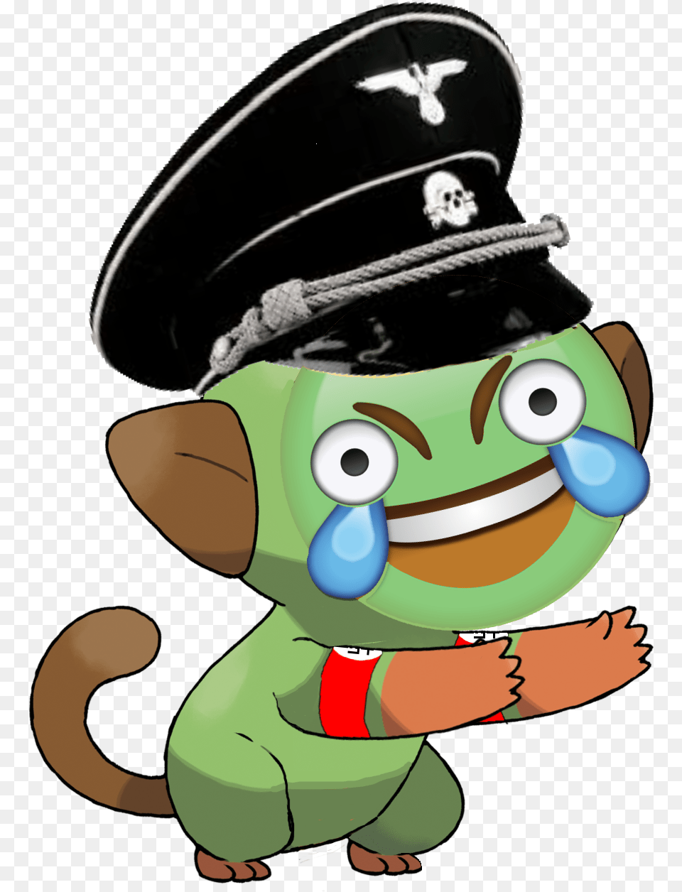 Grookey Emoji Two Hands Pokemon Sword And Shield Starters, Baby, Person, Captain, Officer Free Png