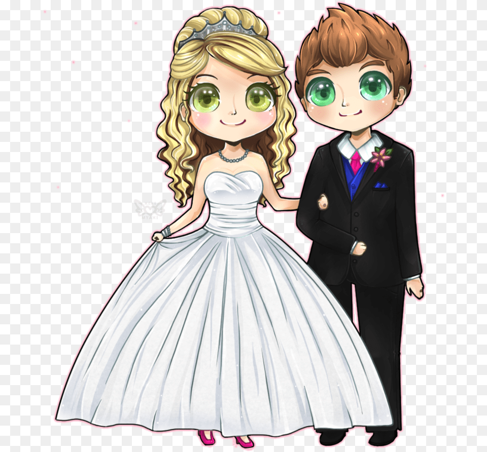 Groom Clipart Engaged Couple Picture Cute Wedding Couple Clipart, Book, Clothing, Comics, Dress Free Png Download
