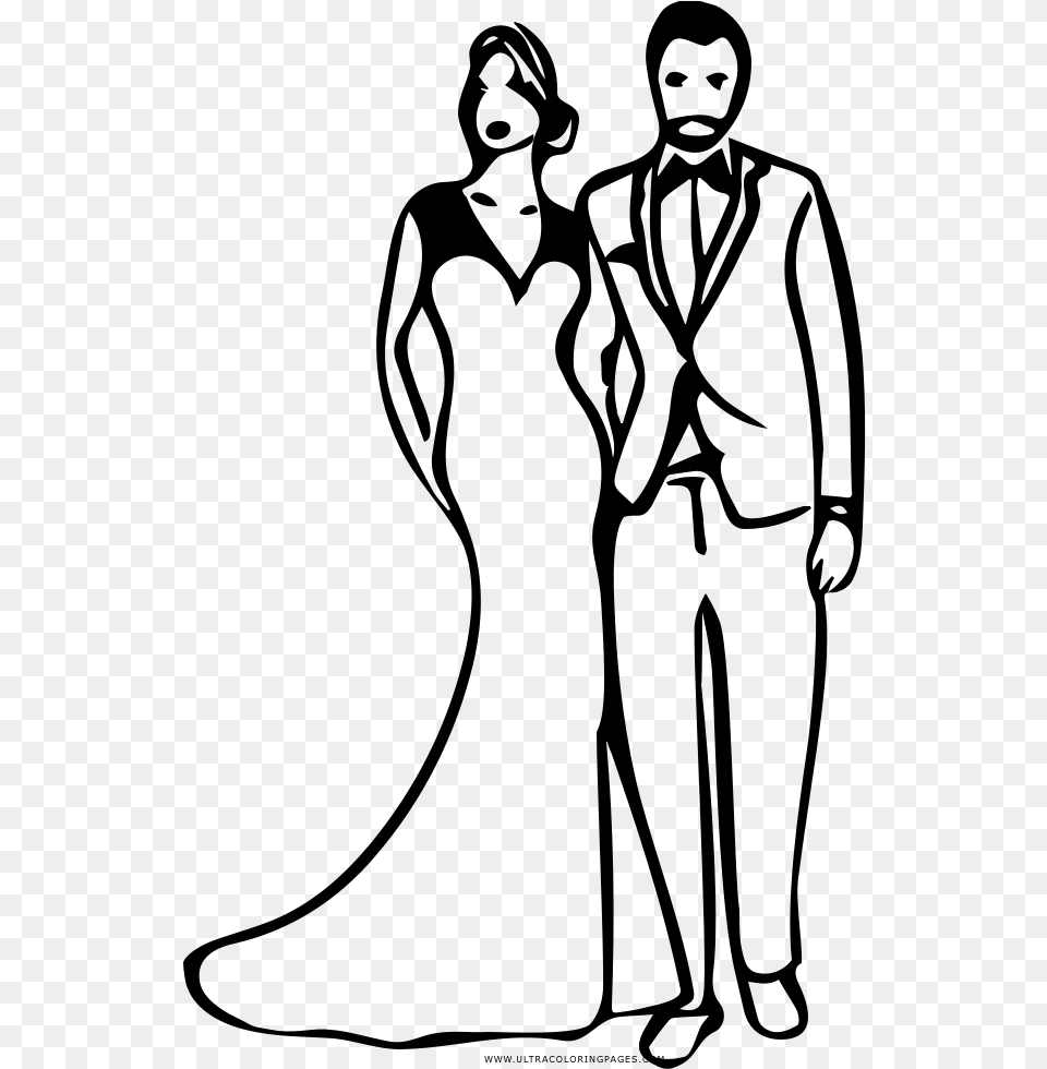 Groom Coloring Pages Bridegroom, Gray Free Transparent Png