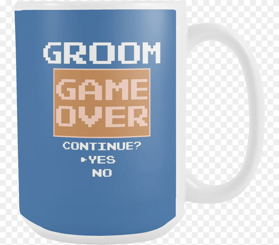Groom Gift Game Over Video Coffee Mug Twitter Beer Stein, Cup, Beverage, Coffee Cup, Qr Code Png