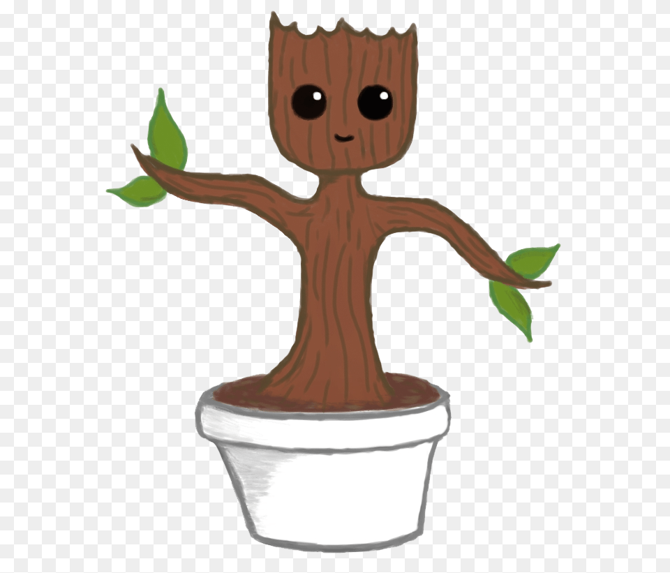 Groot, Plant, Tree, Potted Plant, Leaf Free Png