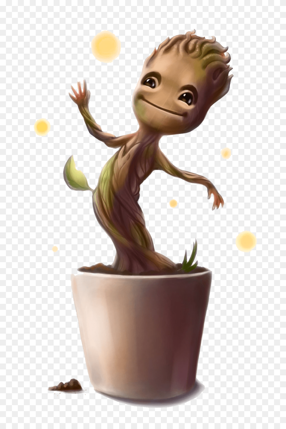 Groot, Plant, Potted Plant, Baby, Person Png