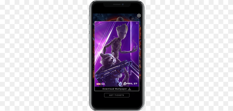 Groot, Electronics, Phone, Mobile Phone, Purple Png Image