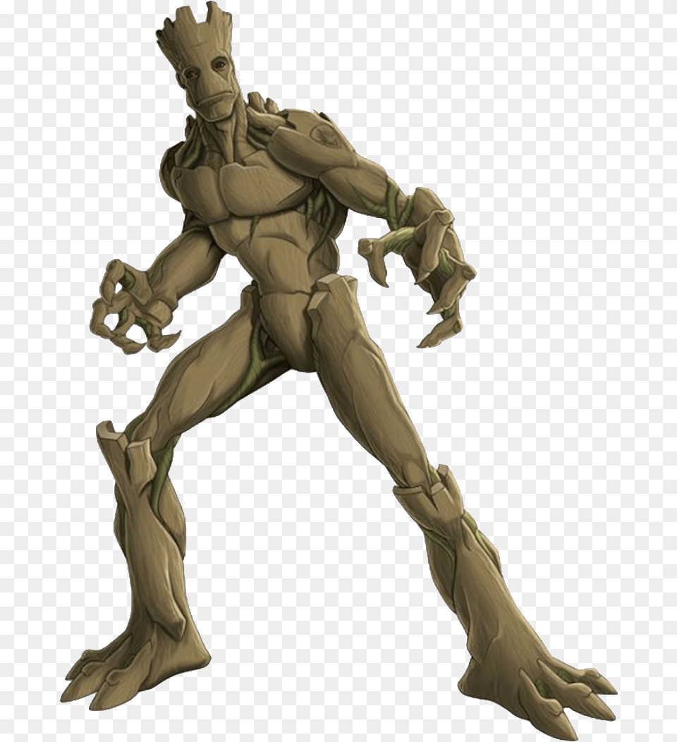 Groot, Bronze, Person, Art, Wood Free Png Download