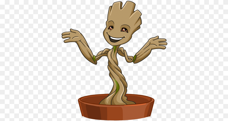 Groot, Plant, Potted Plant, Tree, Person Png Image