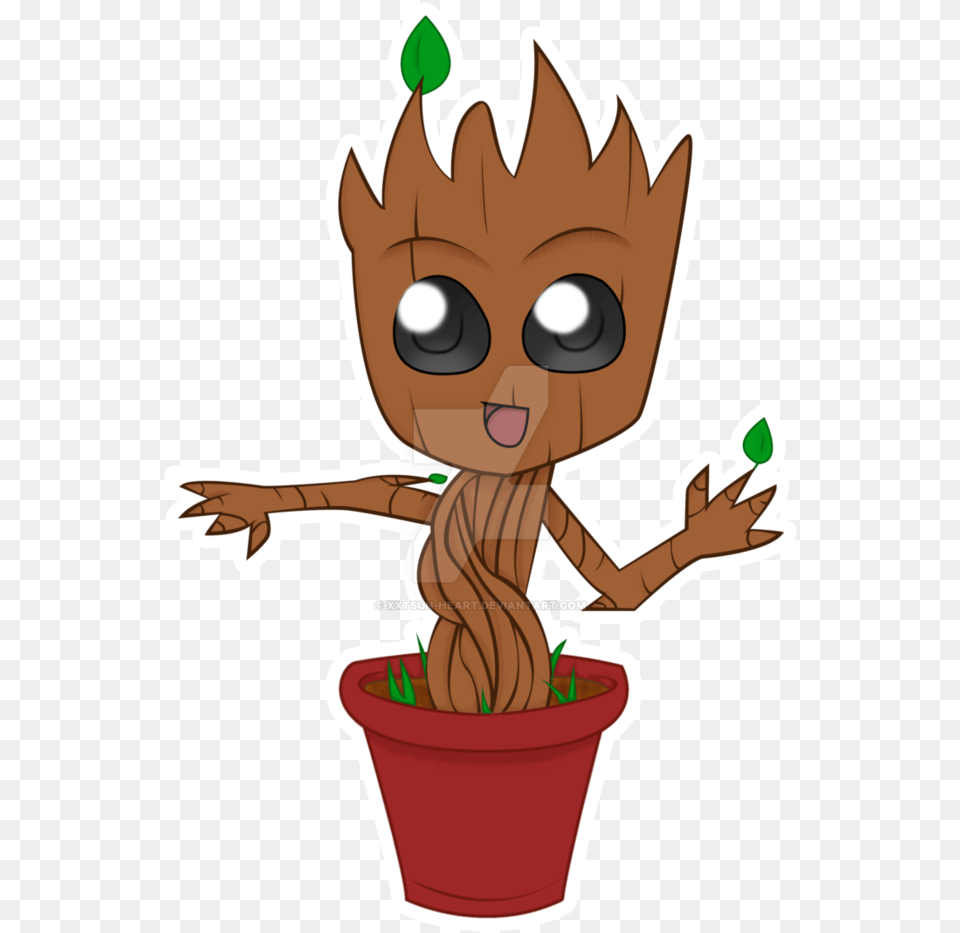 Groot Anime, Plant, Potted Plant, Tree, Baby Png
