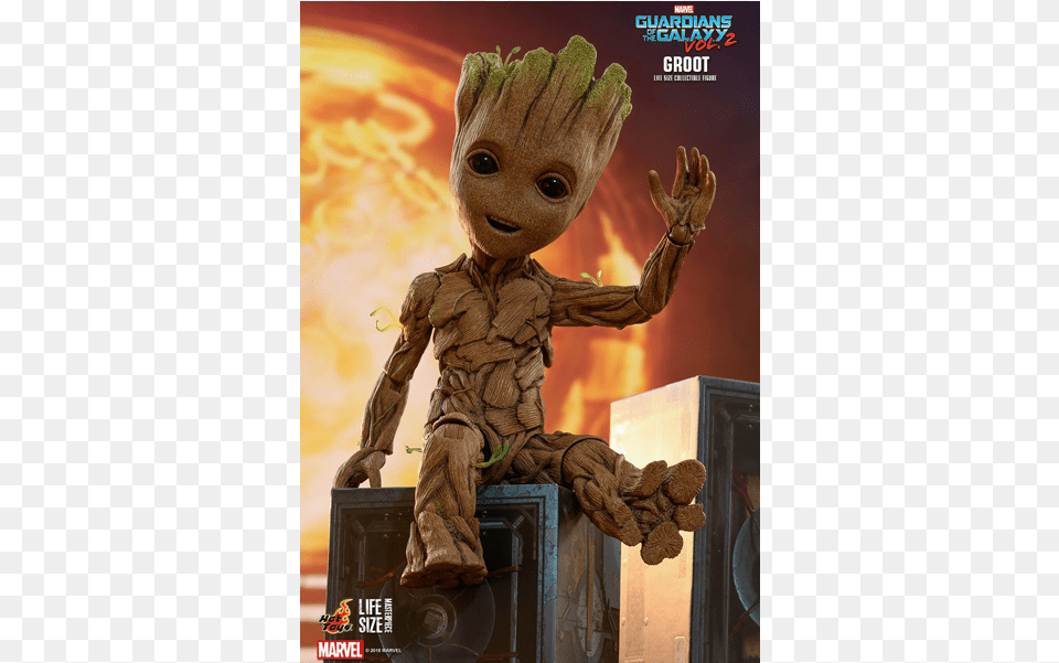 Groot Life Size Action Figure Hot Toys Life Size Groot, Alien, Boy, Child, Male Free Transparent Png