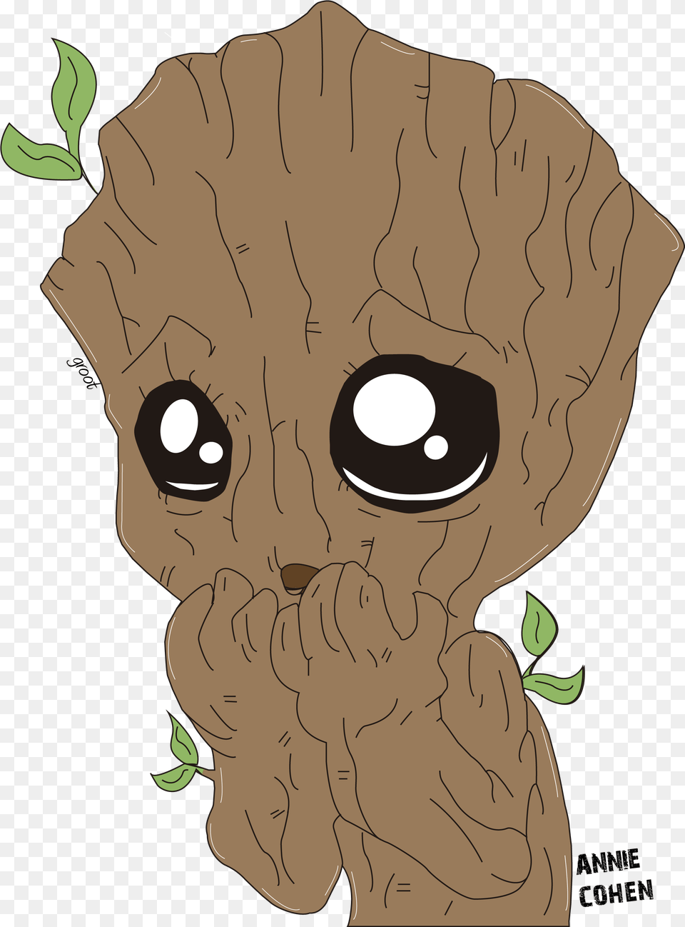 Groot Picture Cartoon, Plant, Tree, Leaf, Baby Png