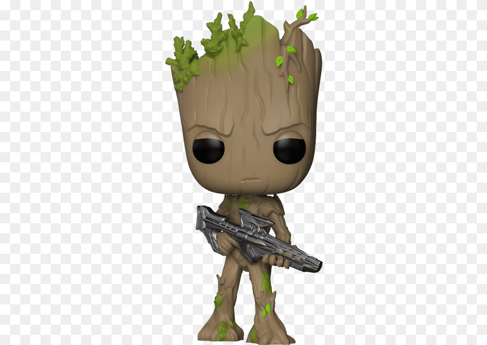 Groot Pop Infinity War, Firearm, Weapon, Gun, Person Png