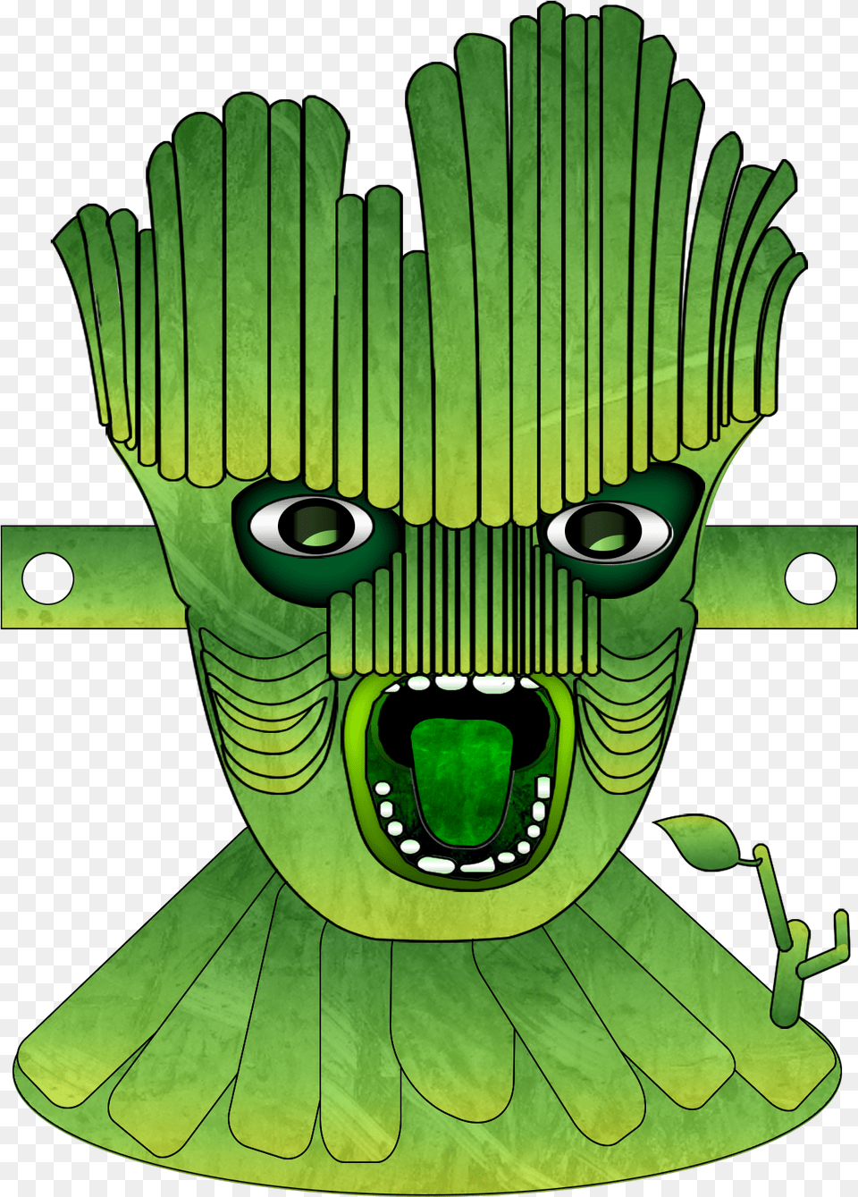 Groot Preview Mask, Green, Person, Alien, Animal Free Png Download
