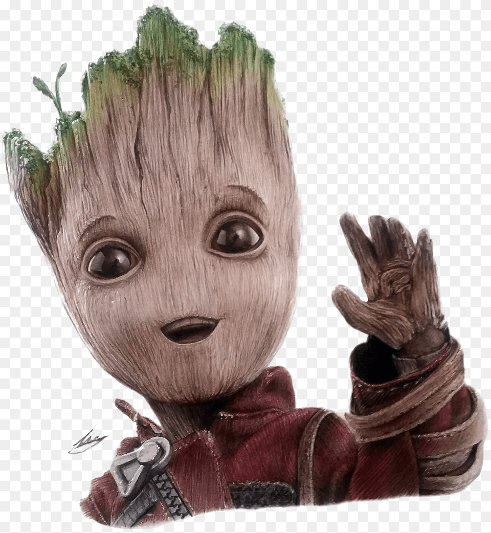 Groot Realistic Groot Drawing, Baby, Person, Doll, Toy Free Png