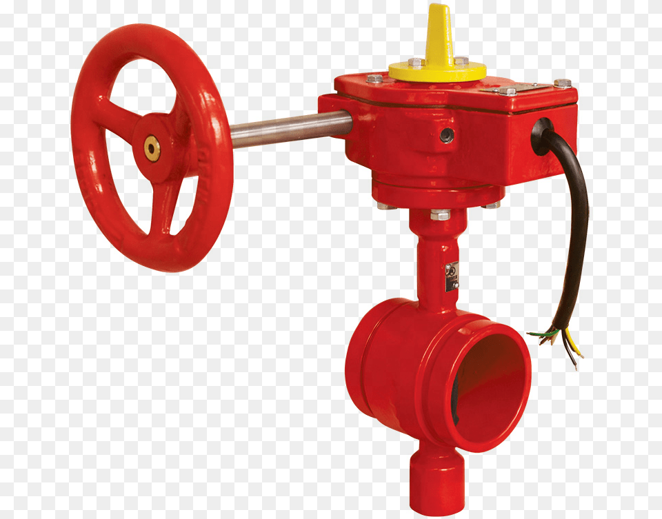 Grooved Type Butterfly Valve Ul Ulc Listed Fm Approved Fire King Butterfly Valve, Hydrant Png