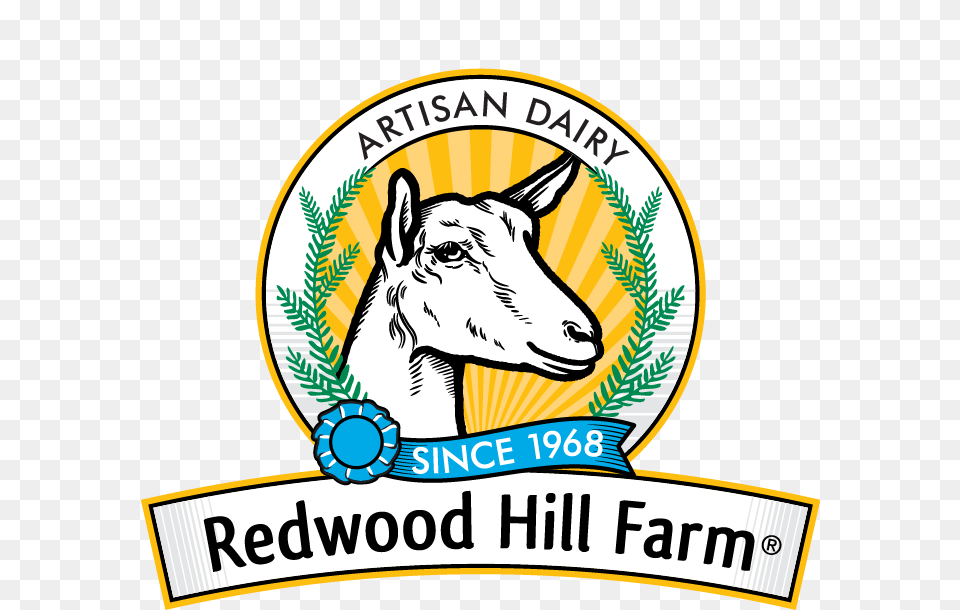 Groovin With Goats Since Redwood Hill Farm Celebrates, Logo, Badge, Symbol, Animal Free Transparent Png