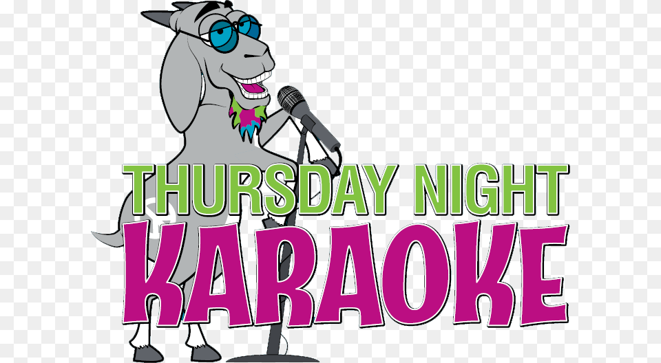 Groovy Goat Thursday Karaoke Cartoon, Publication, Book, Comics, Person Free Png Download