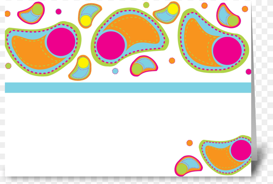 Groovy Greeting Card Circle, Pattern, Paisley Png Image