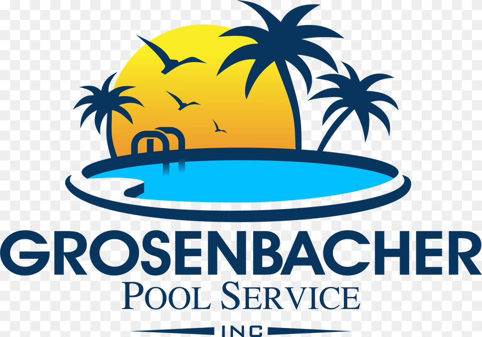 Grosenbacher Pool Service, Advertisement, Summer, Poster, Water Png