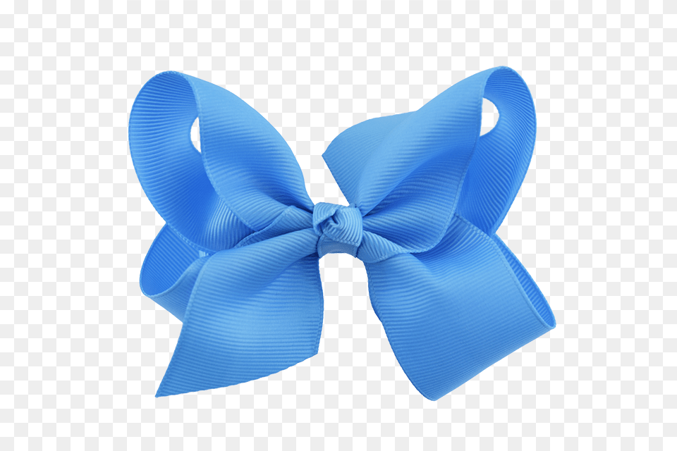 Grosgrain Ribbon Hair Bow Large Blue Hair Bow, Accessories, Formal Wear, Tie, Bow Tie Png Image