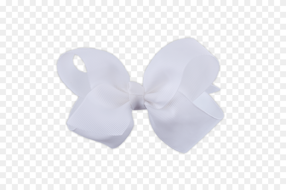 Grosgrain Ribbon Hair Bow Large White Hair Bow, Accessories, Formal Wear, Tie, Bow Tie Png Image