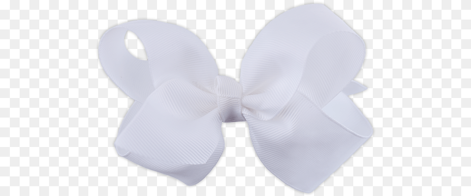 Grosgrain Ribbon Hair Bow Large White Hair Bow Transparent, Accessories, Formal Wear, Tie, Bow Tie Free Png Download