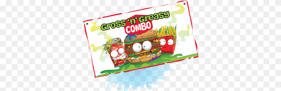 Gross And Greasy Pic Grossery Gang Posters, Food, Lunch, Meal, Advertisement Free Png
