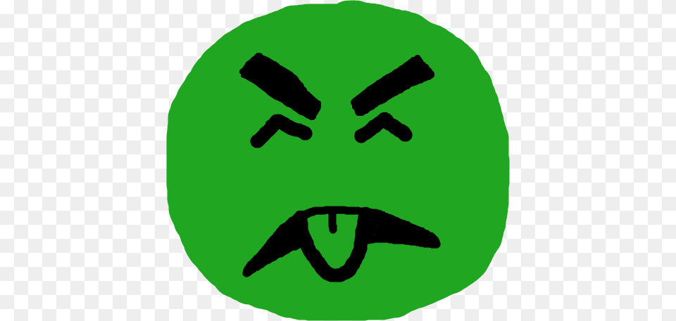 Gross Face Cliparts, Green, Symbol, Recycling Symbol, Disk Free Png Download