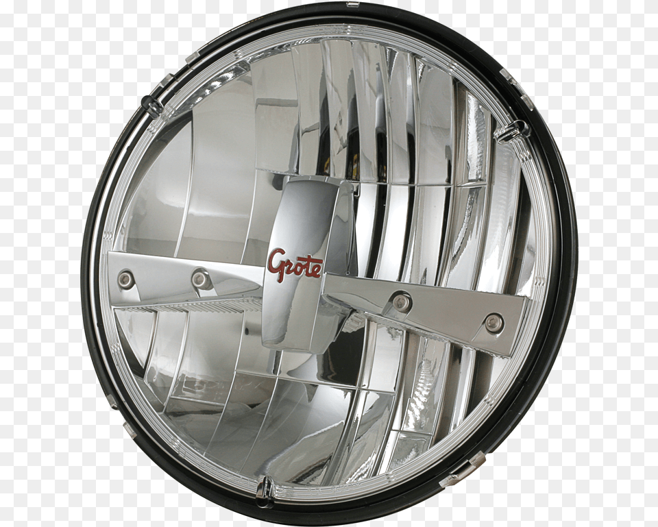 Grote 7 Inch Round Headlight Grote Headlights, Machine, Wheel, Transportation, Vehicle Png
