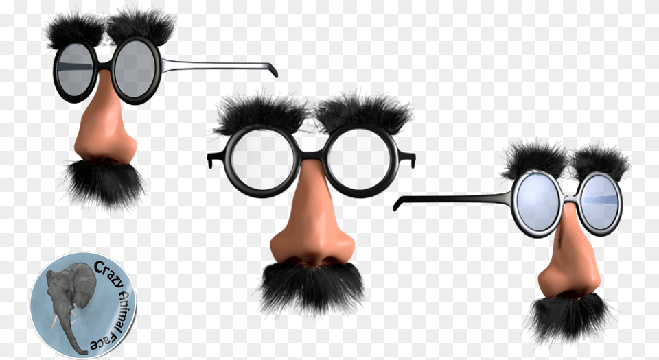 Groucho Fun Cartoon, Accessories, Goggles, Animal, Elephant Free Png Download