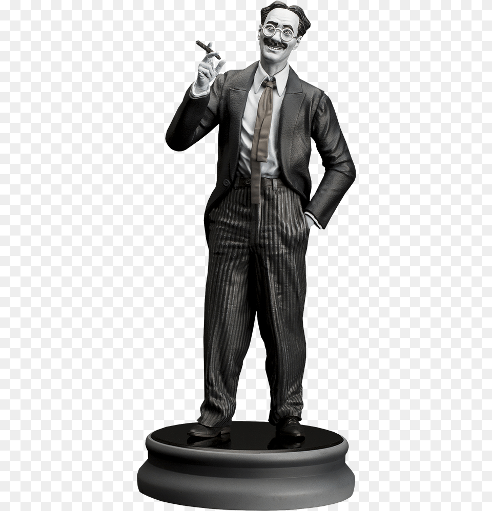 Groucho Marx Productions Inc Statue By Infinite Tuxedo, Adult, Person, Man, Male Free Png Download