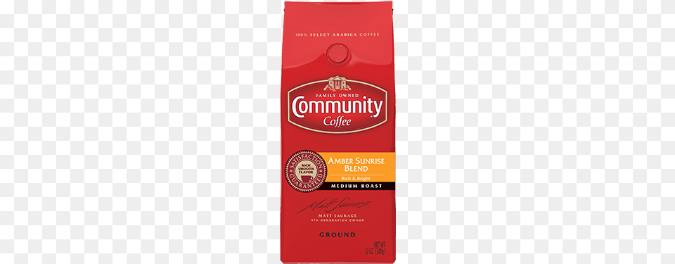 Ground Amber Sunrise Blend Coffee Community Coffee Ground Cafe Special 32 Ounce Pack, Food, Ketchup, Bottle Png