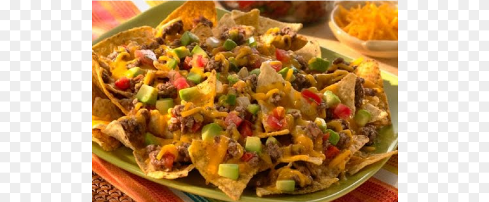 Ground Beef Appetizer To Start El Rodeo Nachos Recipe Pinoy Style, Food, Snack, Plate Png Image
