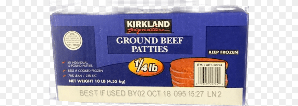 Ground Beef Patties 40ct Af Req Kirkland Laxaclear 30 Daily Doses Polyethylene Glycol, Box, Cardboard, Carton Free Transparent Png