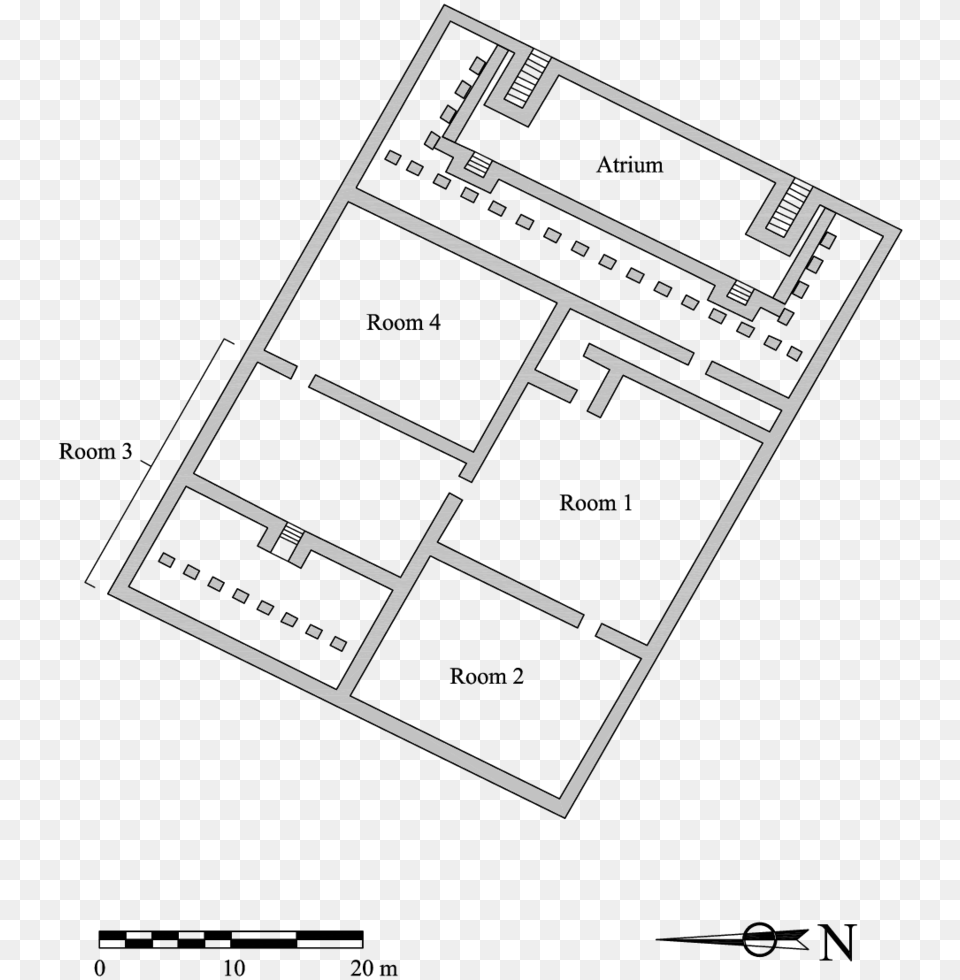 Ground Plan Of The Temple Of The Pillars Diagram, Chart, Plot, Scoreboard Free Png Download