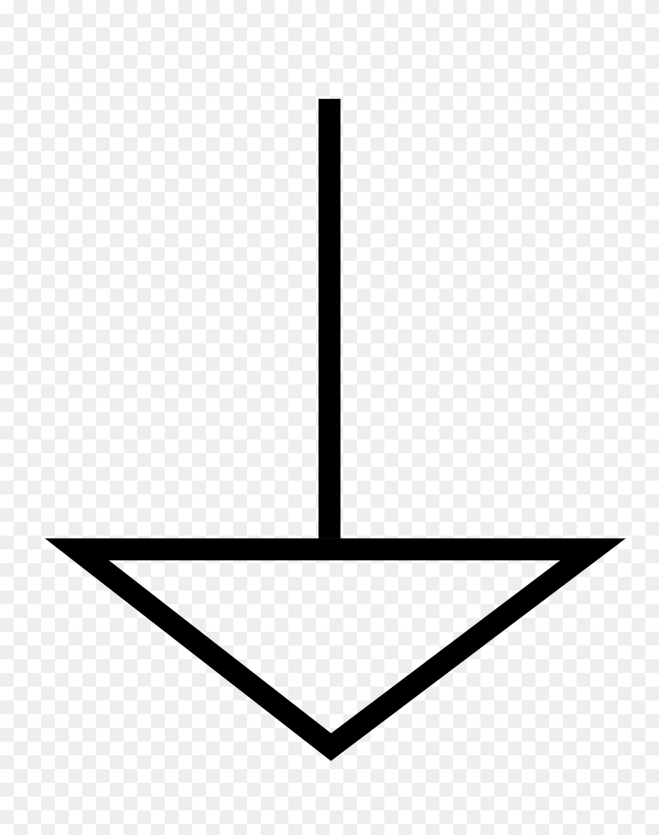 Ground Symbol Image, Gray Png