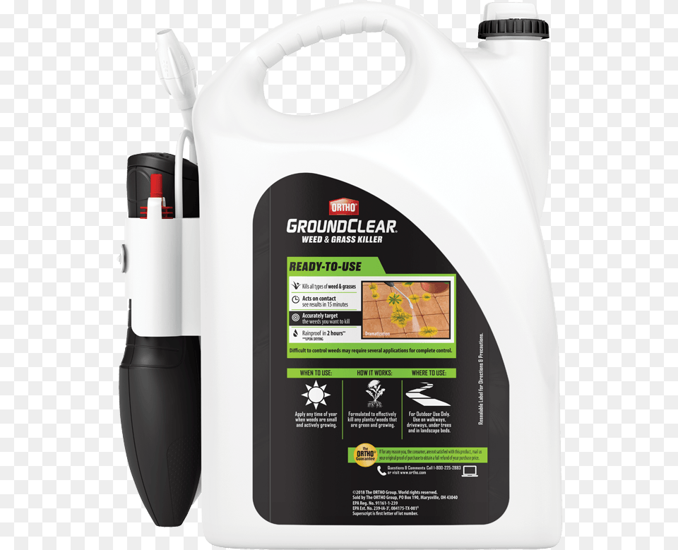 Groundclear Weed And Grass Killer, Bottle, Shaker Free Transparent Png